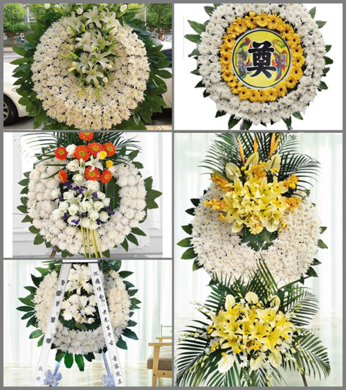 山东青岛莱西市马连庄镇戴家院村花圈速递